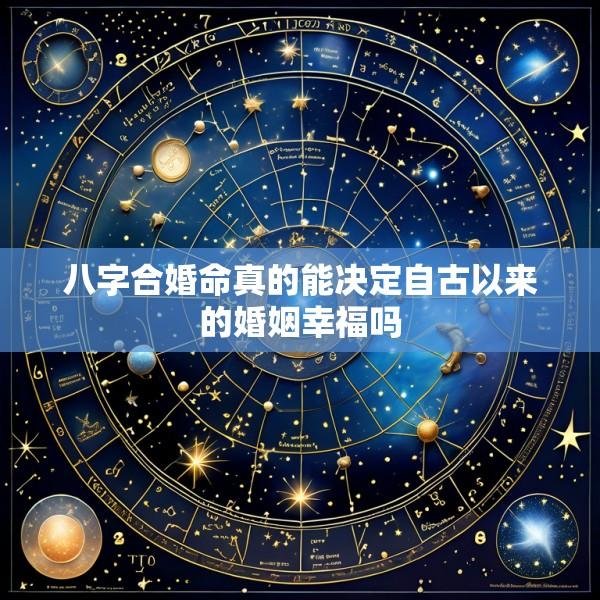 八字合婚命真的能决定自古以来的婚姻幸福吗