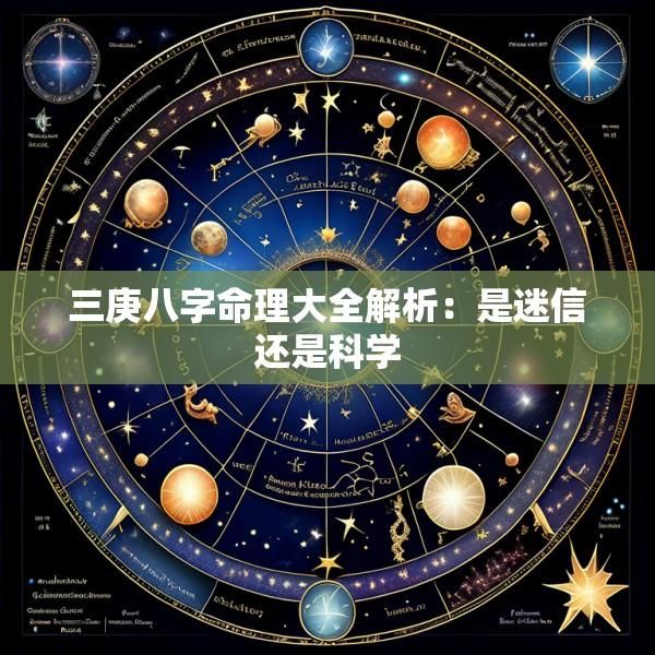 三庚八字命理大全解析：是迷信还是科学
