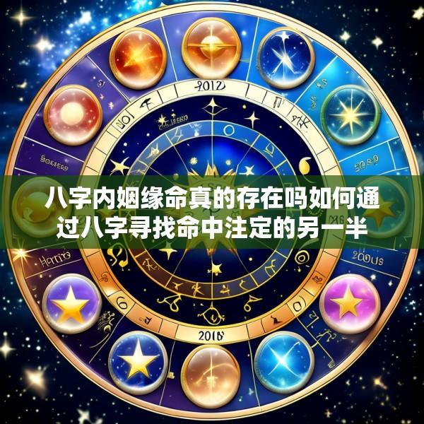 八字内姻缘命真的存在吗如何通过八字寻找命中注定的另一半