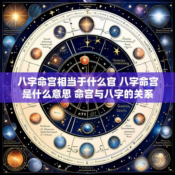 八字命宫相当于什么官 八字命宫是什么意思 命宫与八字的关系