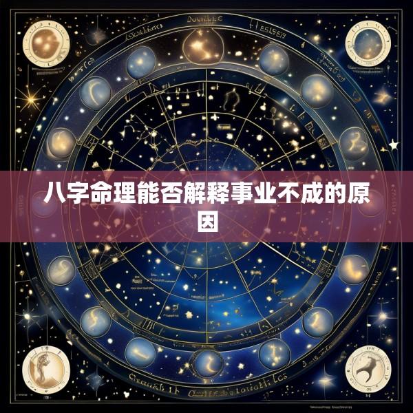 八字命理能否解释事业不成的原因