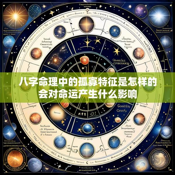 八字命理中的孤寡特征是怎样的会对命运产生什么影响