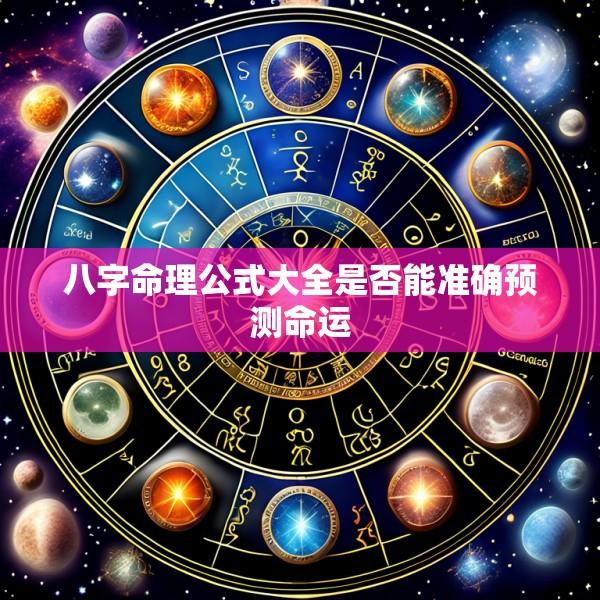 八字命理公式大全是否能准确预测命运