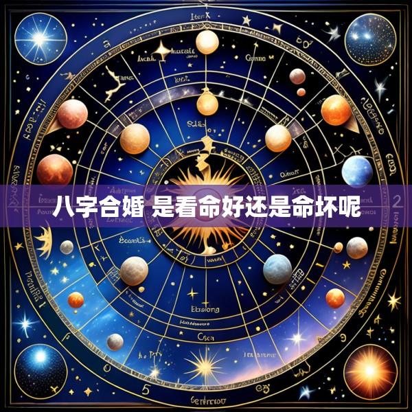 八字合婚 是看命好还是命坏呢
