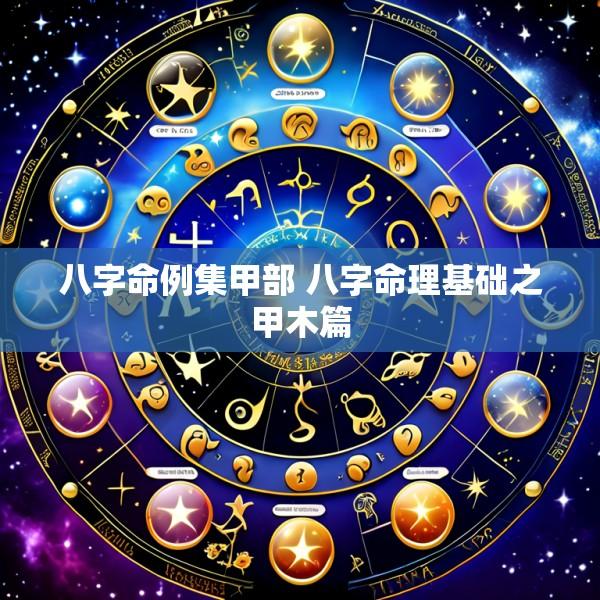 八字命例集甲部 八字命理基础之甲木篇