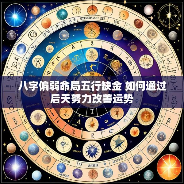 八字偏弱命局五行缺金 如何通过后天努力改善运势