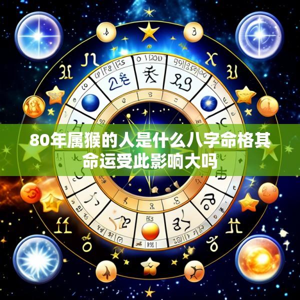 80年属猴的人是什么八字命格其命运受此影响大吗