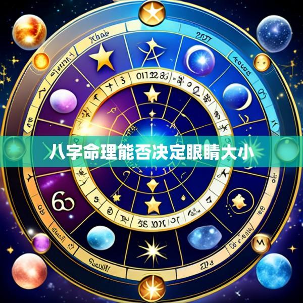八字命理能否决定眼睛大小