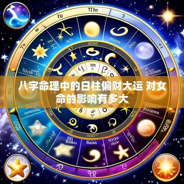 八字命理中的日柱偏财大运 对女命的影响有多大