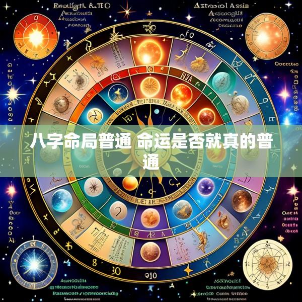 八字命局普通 命运是否就真的普通