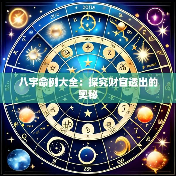 八字命例大全：探究财官透出的奥秘