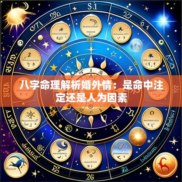 八字命理解析婚外情：是命中注定还是人为因素