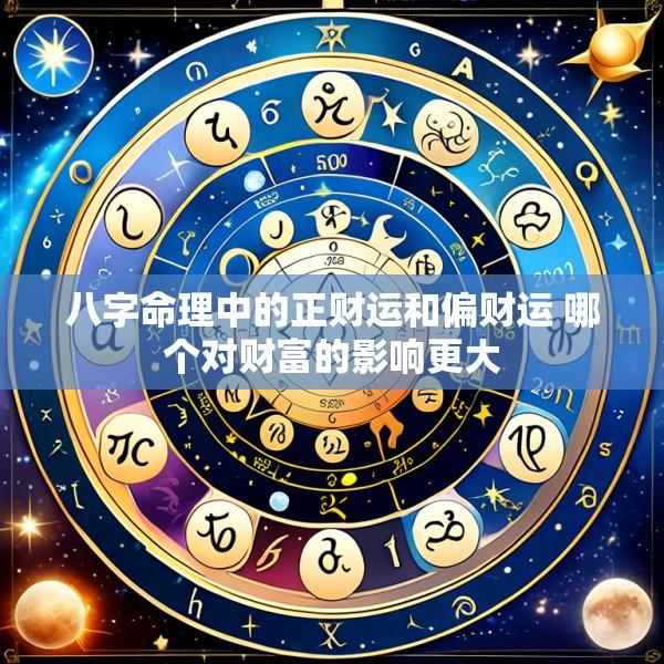 八字命理中的正财运和偏财运 哪个对财富的影响更大