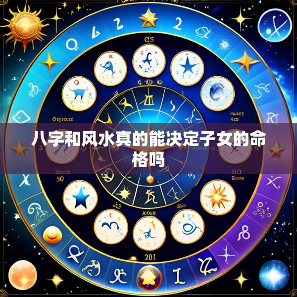 八字和风水真的能决定子女的命格吗