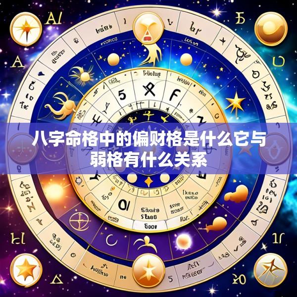 八字命格中的偏财格是什么它与弱格有什么关系