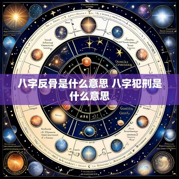 八字反骨是什么意思 八字犯刑是什么意思