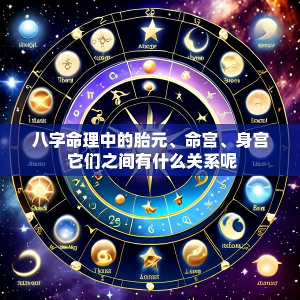 八字命理中的胎元、命宫、身宫 它们之间有什么关系呢