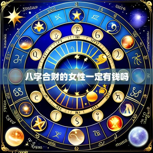 八字合财的女性一定有钱吗