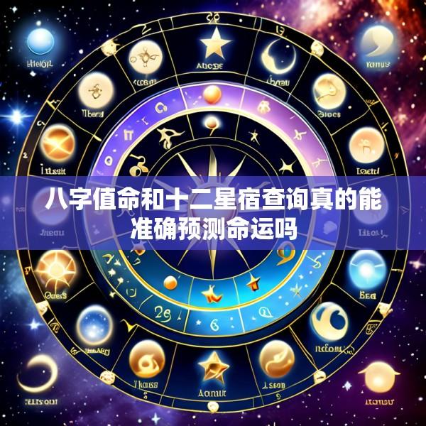 八字值命和十二星宿查询真的能准确预测命运吗