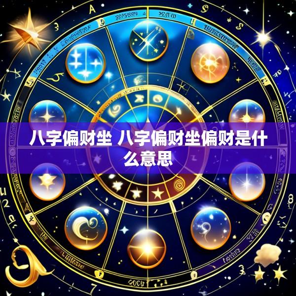 八字偏财坐 八字偏财坐偏财是什么意思