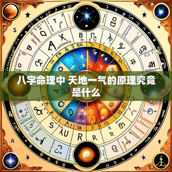 八字命理中 天地一气的原理究竟是什么