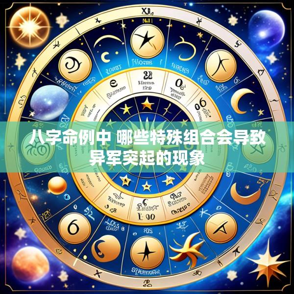 八字命例中 哪些特殊组合会导致异军突起的现象