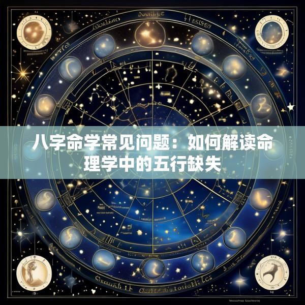 八字命学常见问题：如何解读命理学中的五行缺失