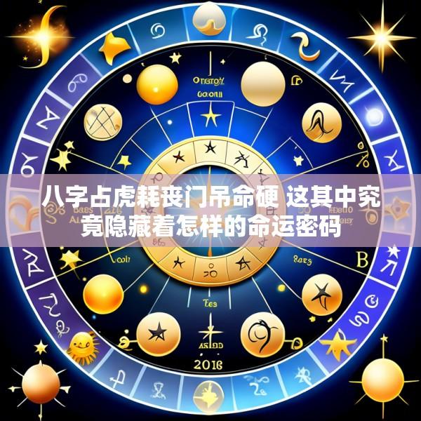 八字占虎耗丧门吊命硬 这其中究竟隐藏着怎样的命运密码