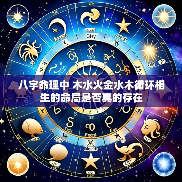 八字命理中 木水火金水木循环相生的命局是否真的存在