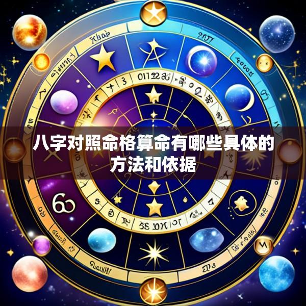 八字对照命格算命有哪些具体的方法和依据