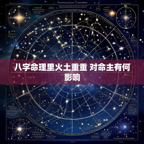 八字命理里火土重重 对命主有何影响