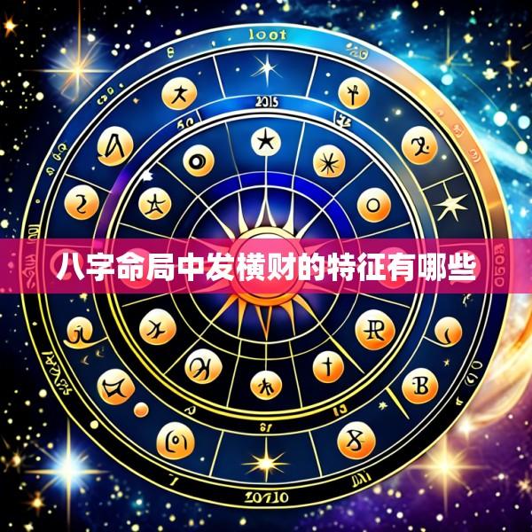 八字命局中发横财的特征有哪些