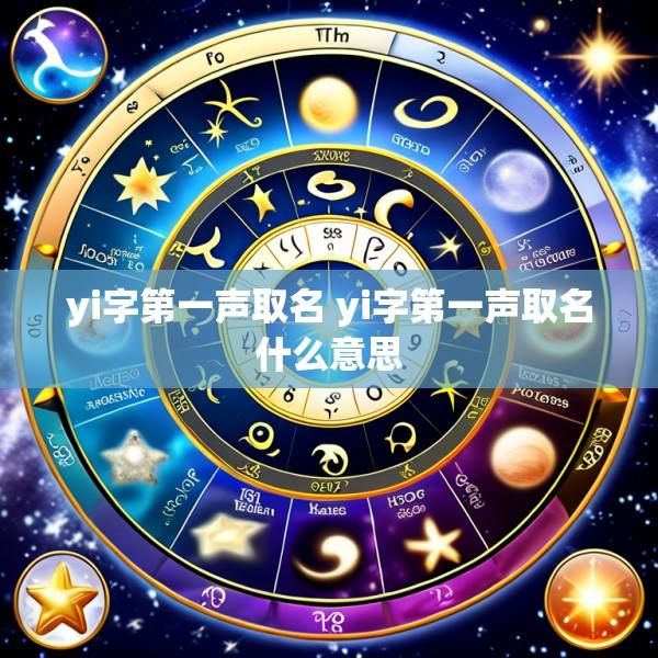 yi字第一声取名 yi字第一声取名什么意思