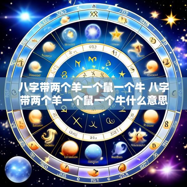 八字带两个羊一个鼠一个牛 八字带两个羊一个鼠一个牛什么意思