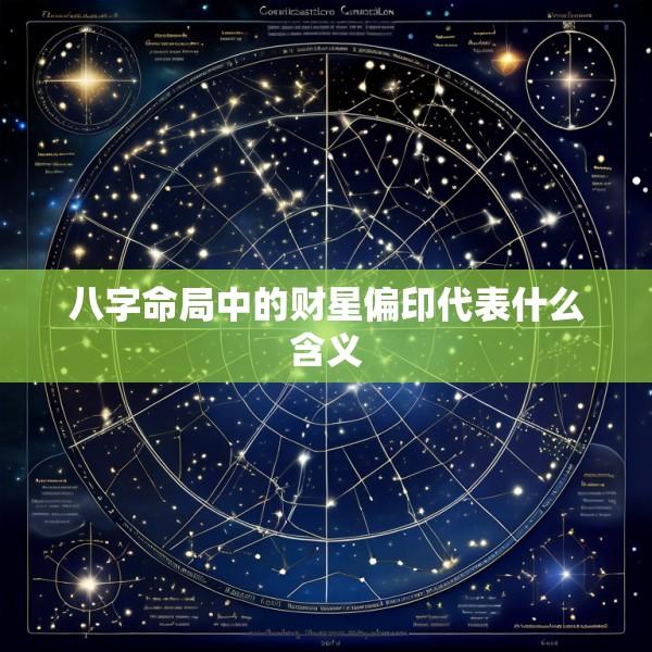 八字命局中的财星偏印代表什么含义