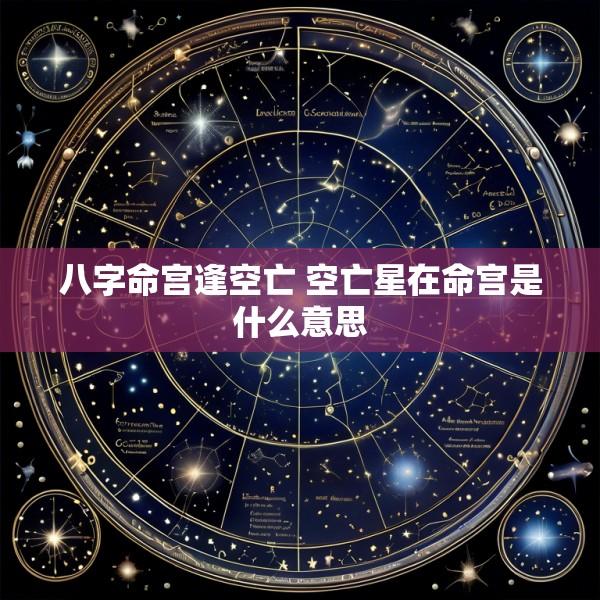 八字命宫逢空亡 空亡星在命宫是什么意思
