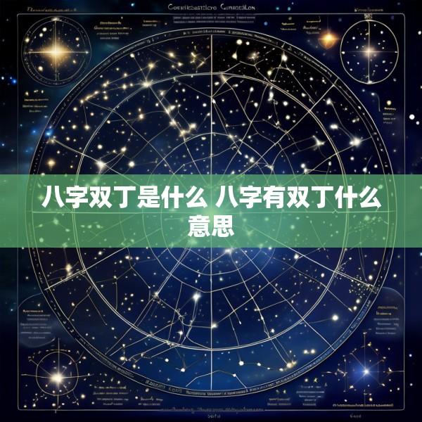 八字双丁是什么 八字有双丁什么意思