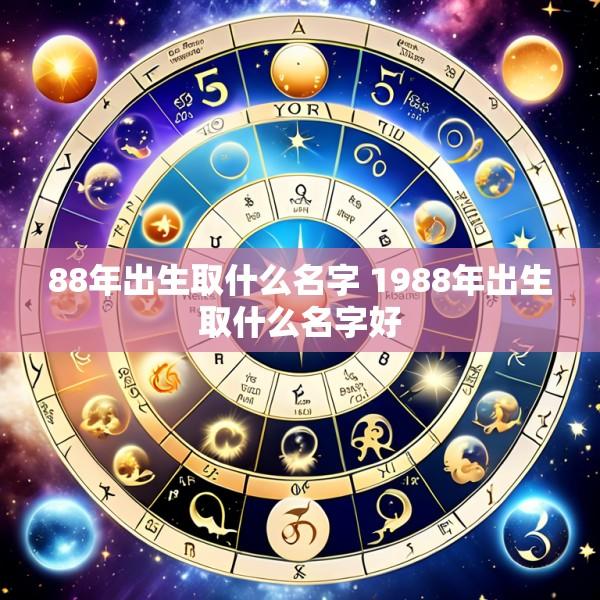 88年出生取什么名字 1988年出生取什么名字好