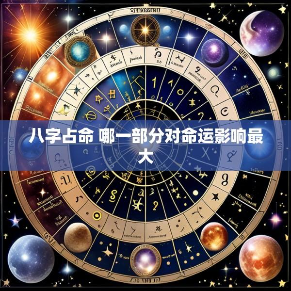 八字占命 哪一部分对命运影响最大