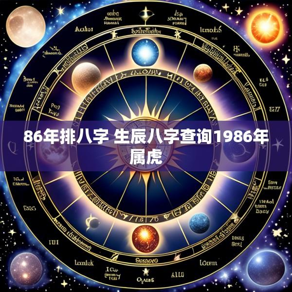 86年排八字 生辰八字查询1986年属虎