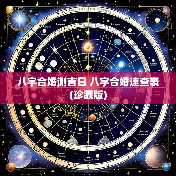 八字合婚测吉日 八字合婚速查表(珍藏版)