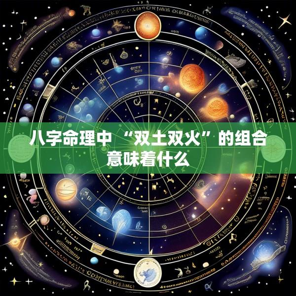 八字命理中 “双土双火”的组合意味着什么