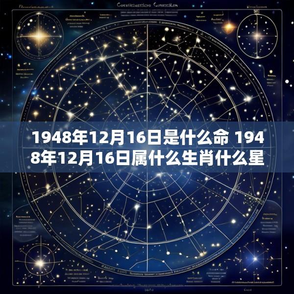 1948年12月16日是什么命 1948年12月16日属什么生肖什么星座