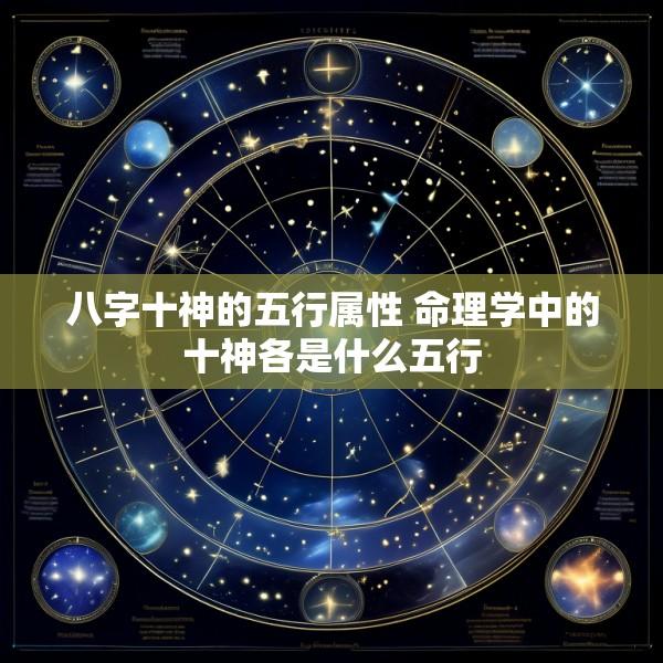 八字十神的五行属性 命理学中的十神各是什么五行
