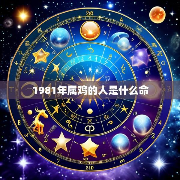 1981年属鸡的人是什么命