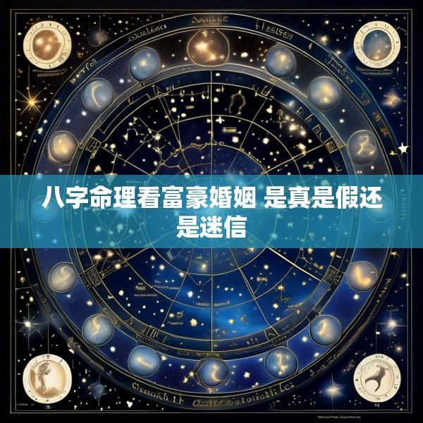 八字命理看富豪婚姻 是真是假还是迷信