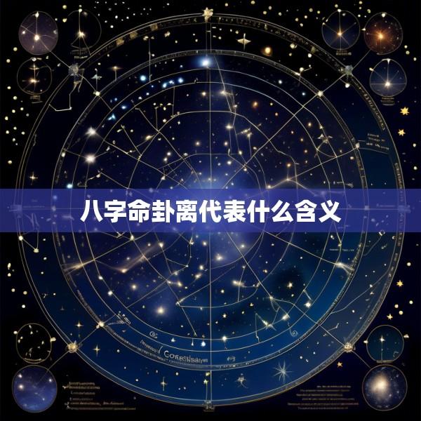 八字命卦离代表什么含义