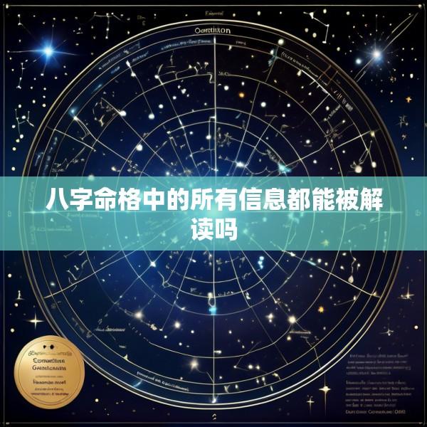 八字命格中的所有信息都能被解读吗