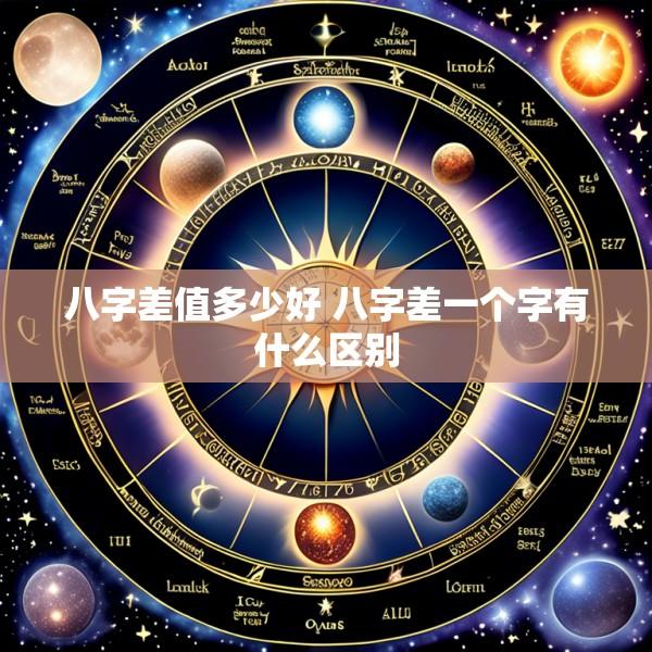 八字差值多少好 八字差一个字有什么区别