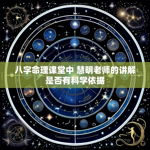 八字命理课堂中 慧明老师的讲解是否有科学依据